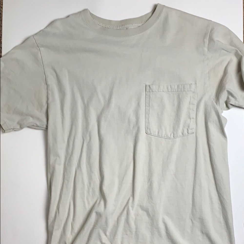 Beige Fruit of the Loom Tee